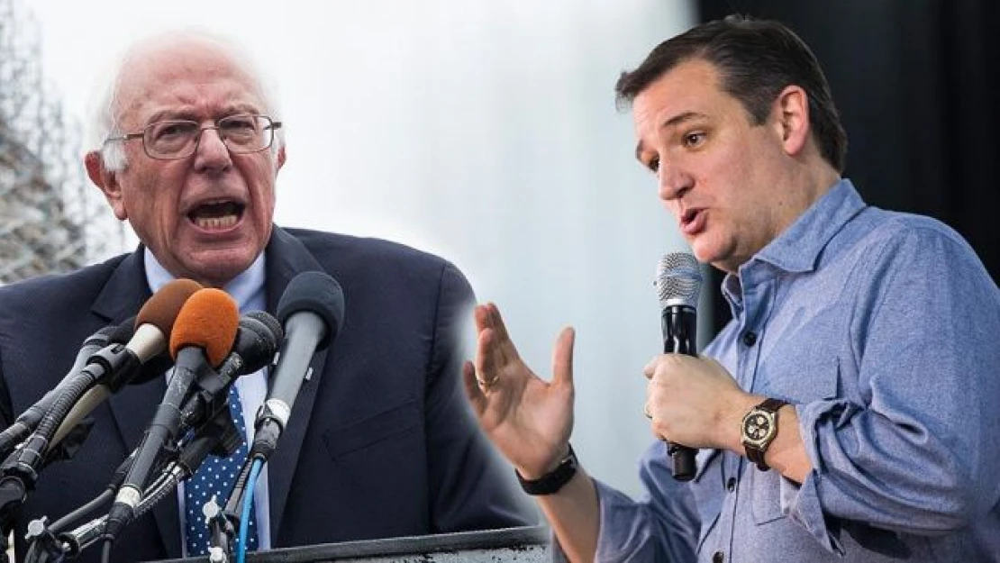 ABD'de ilk ön seçimin parlayanları Sanders ve Cruz