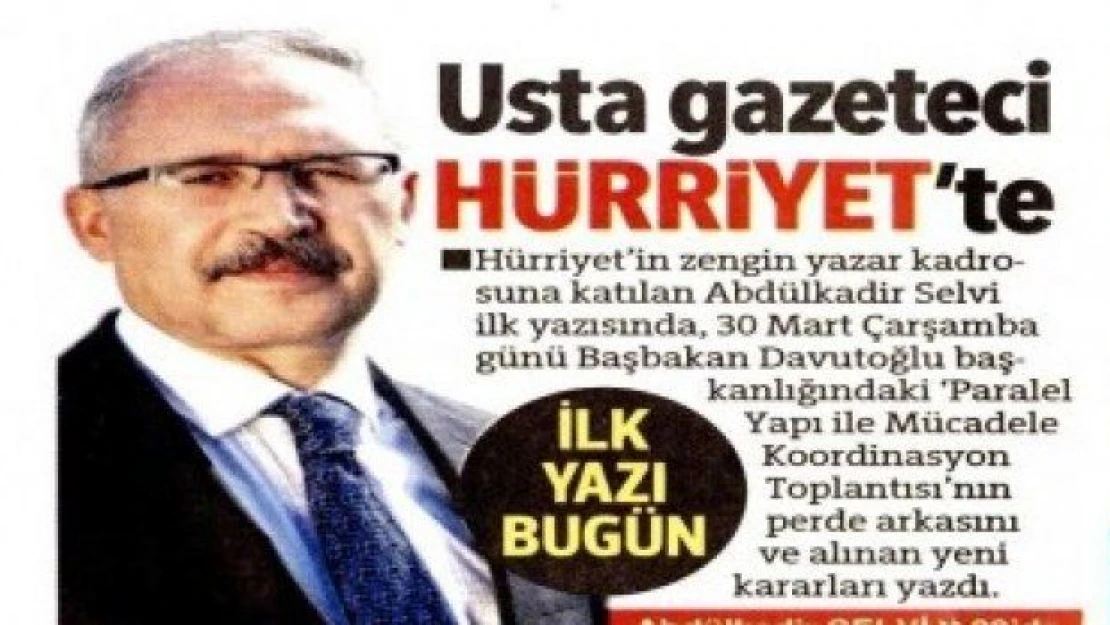 Abdülkadir Selvi Hürriyet'e transfer oldu