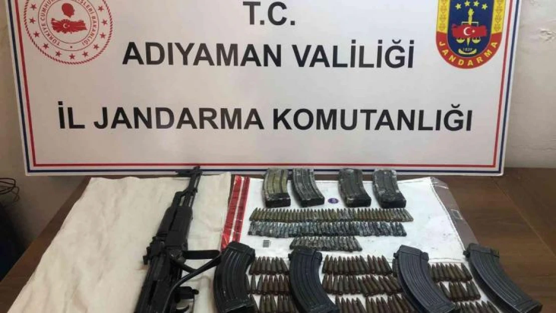 Adıyaman'da terör örgütüne ait silah ve gıda maddeleri ele geçirildi