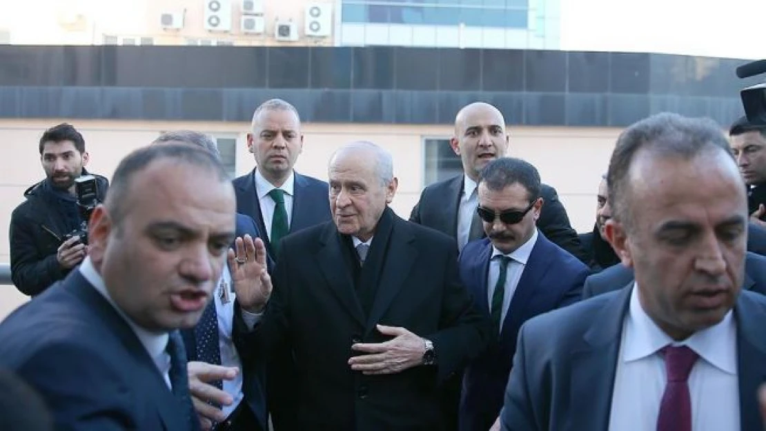 Bahçeli yaklaşık bir ay aranın ardından MHP Genel Merkezi'nde