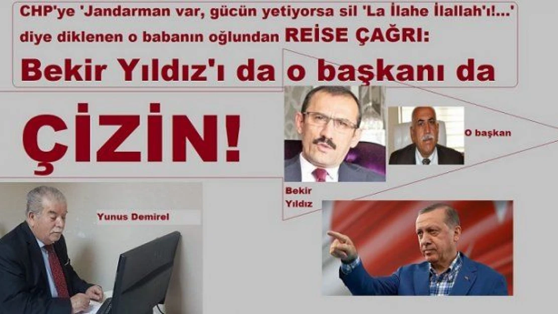 'Bekir Yıldız'ı da o başkanı da o üyeleri de çizin!'