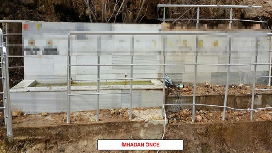 Bitlis'te 'sözde anıt çeşme' imha edildi