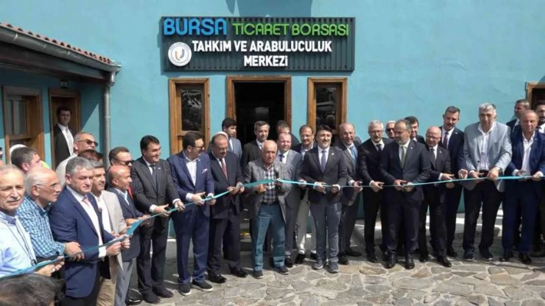 Bursa Ticaret Borsası Hizmet Binası ile Tahkim ve Arabuluculuk Merkezi açıldı