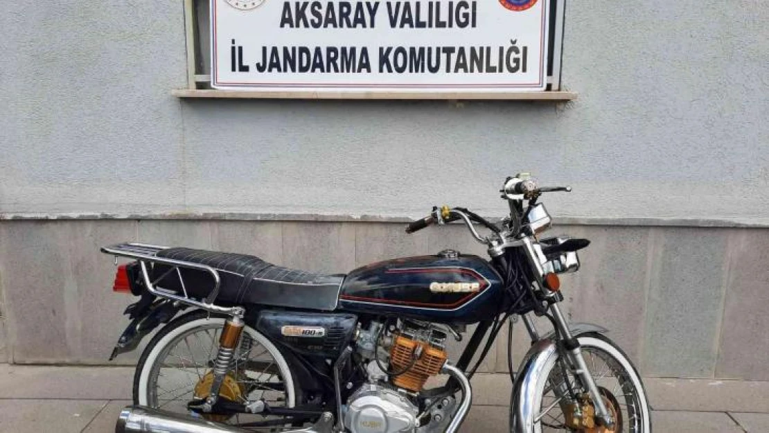 Çalınan motosikleti jandarma buldu