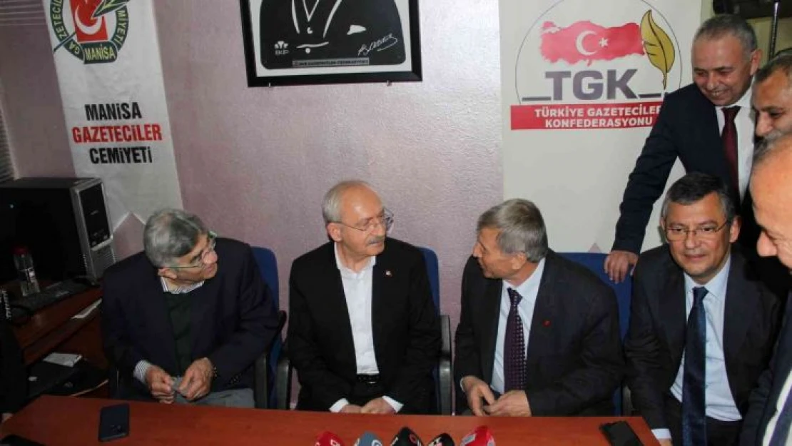 Kılıçdaroğlu Manisa Gazeteciler Cemiyetini ziyaret etti