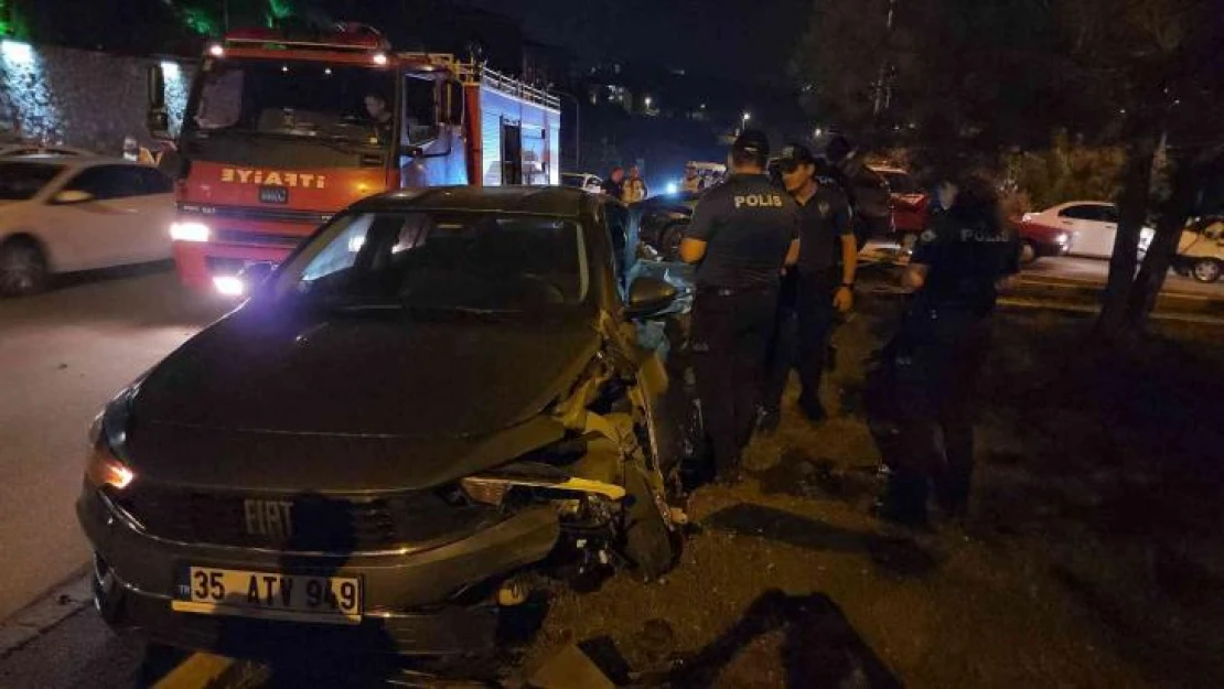 Cip otomobille çarpıştı: 3'ü çocuk 6 yaralı