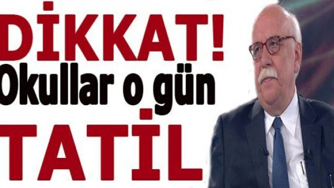 Cuma ve Pazartesi okullar da tatil