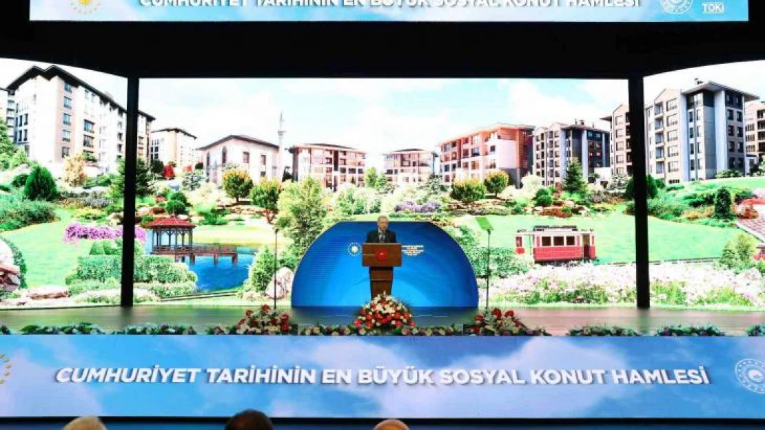 Cumhurbaşkanı Erdoğan, Cumhuriyet tarihinin en büyük sosyal konut projesinin detaylarını paylaştı