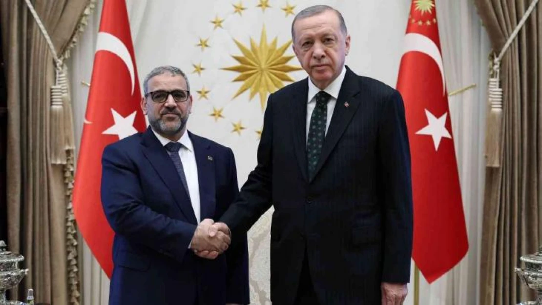 Cumhurbaşkanı Erdoğan, Libya Yüksek Devlet Konseyi Başkanı el-Mişri'yi kabul etti