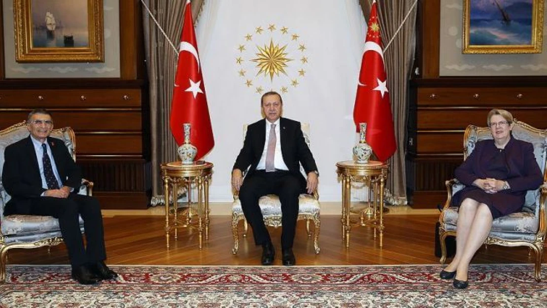 Erdoğan Nobel ödüllü Prof. Dr. Sancar'ı kabul etti