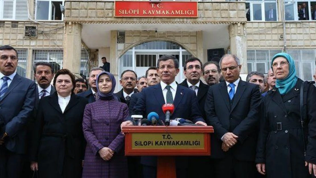 Davutoğlu Silopi'den mesaj verdi:Çanakkale ruhu birçok provokasyonun üstesinden gelecektir