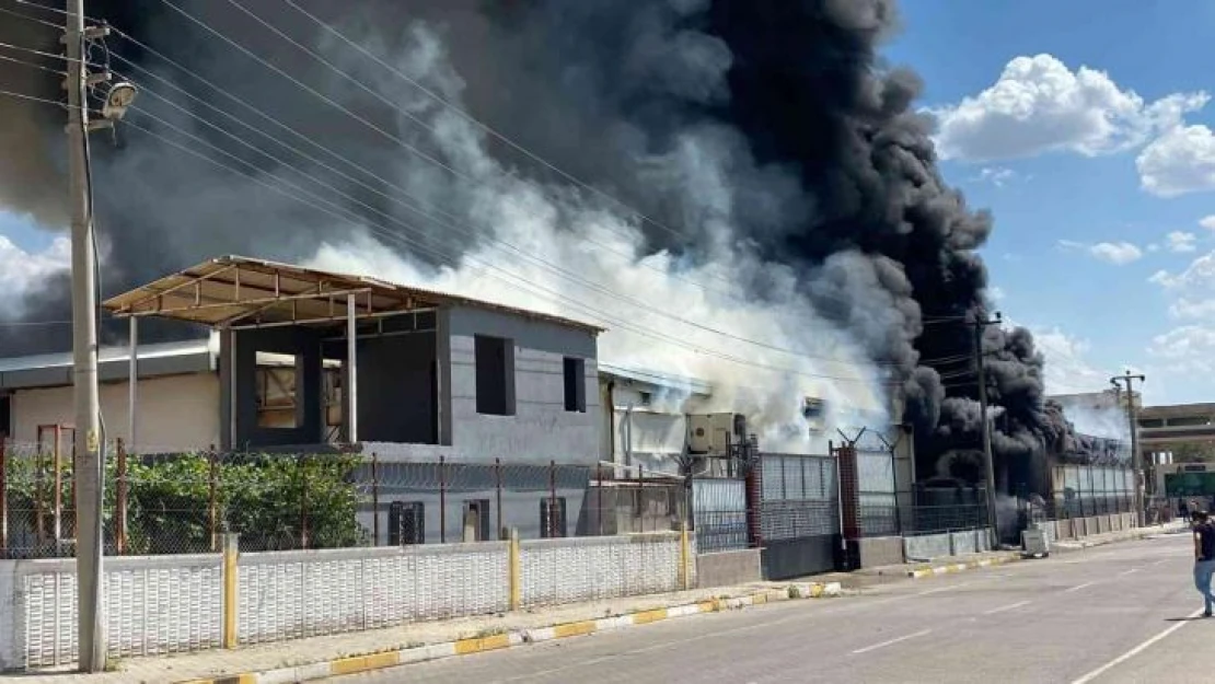 Diyarbakır'da kozmetik fabrikasında yangın: Yaralılar var