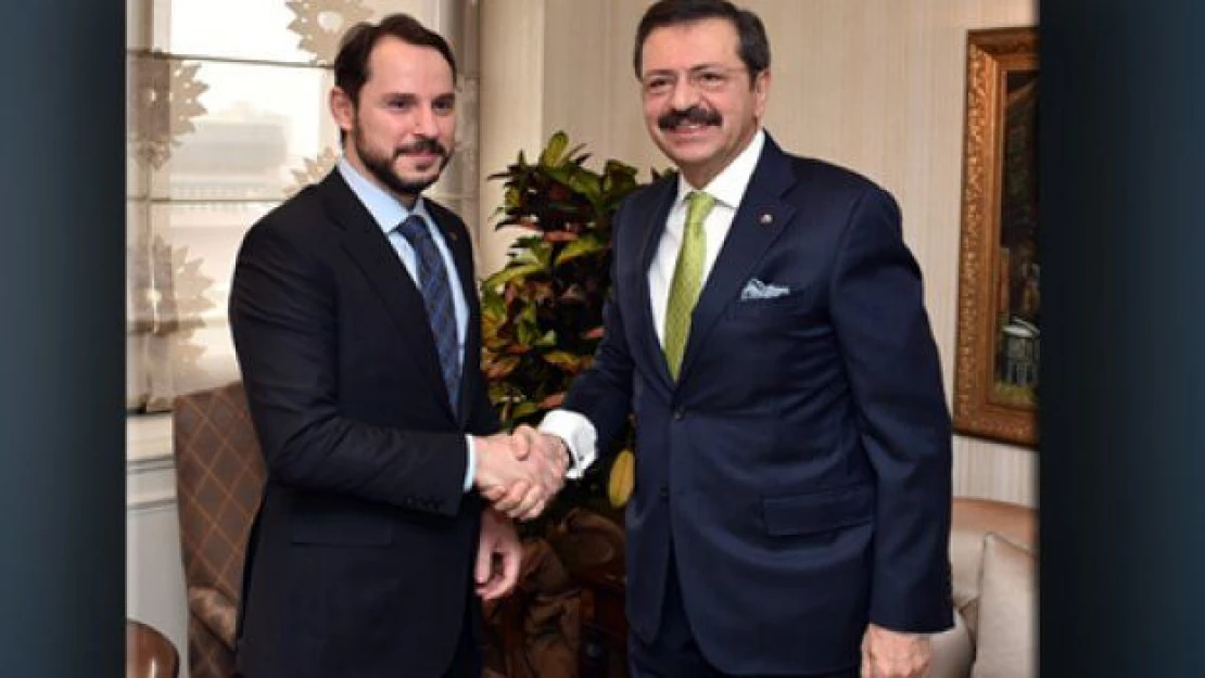 Hisarcıklıoğlu, Bakan Albayrak'ı ziyaret etti