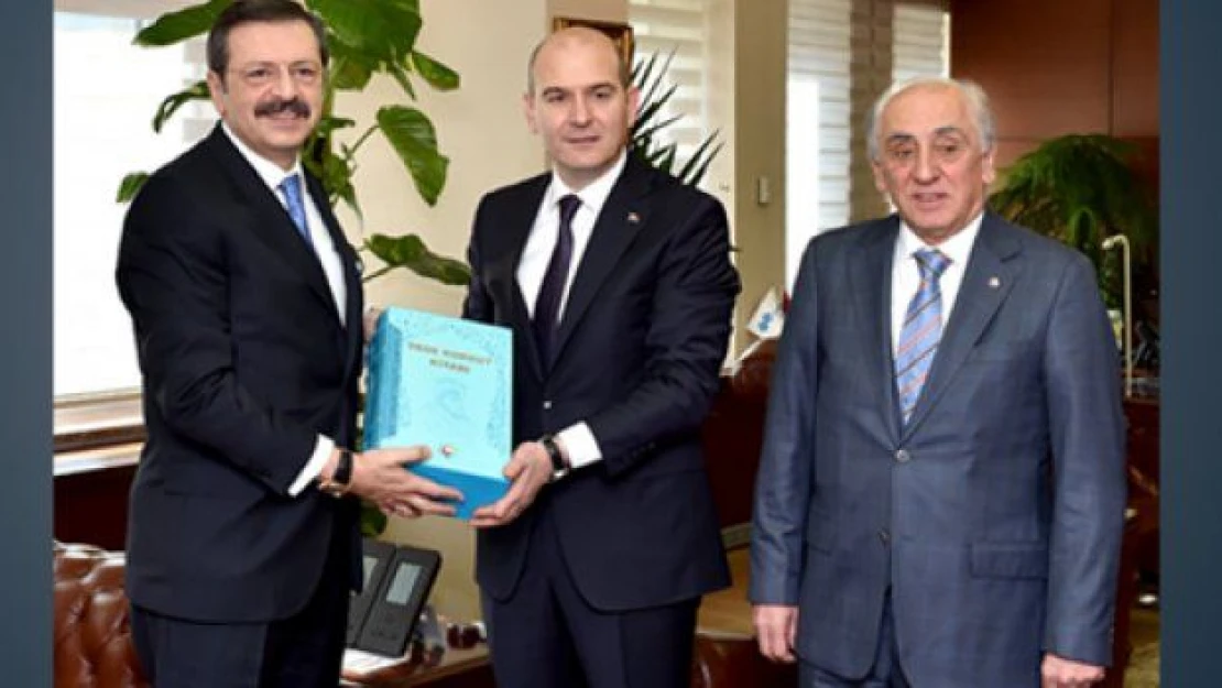 Hisarcıklıoğlu'ndan Bakan Soylu'ya ziyaret