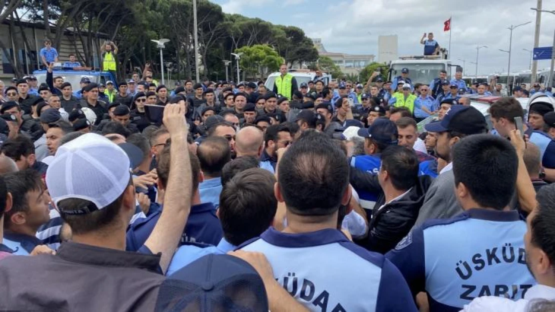 İBB, Üsküdar'da otopark alanını farklı proje için boşalttı, gerginlik yaşandı