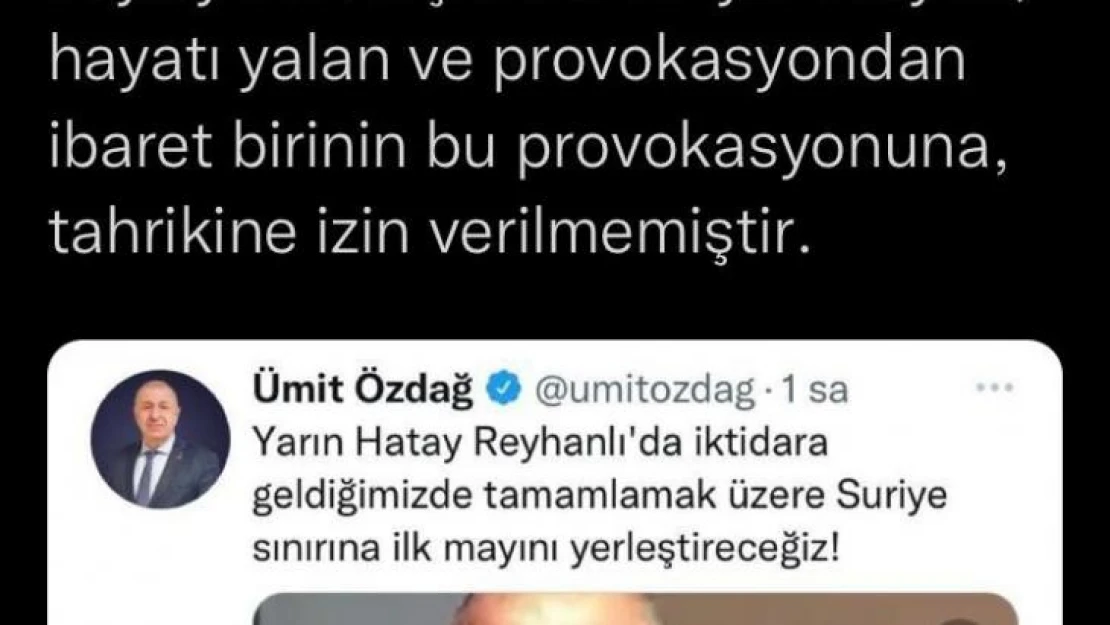 İçişleri Bakanlığı Sözcüsü Çataklı: 'Tek güç kaynağı yabancı düşmanlığı olan birinin provokasyonuna izin verilmemiştir'