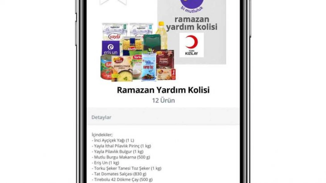 İhtiyaç sahipleri için 10 bin ramazan kolisi yolda