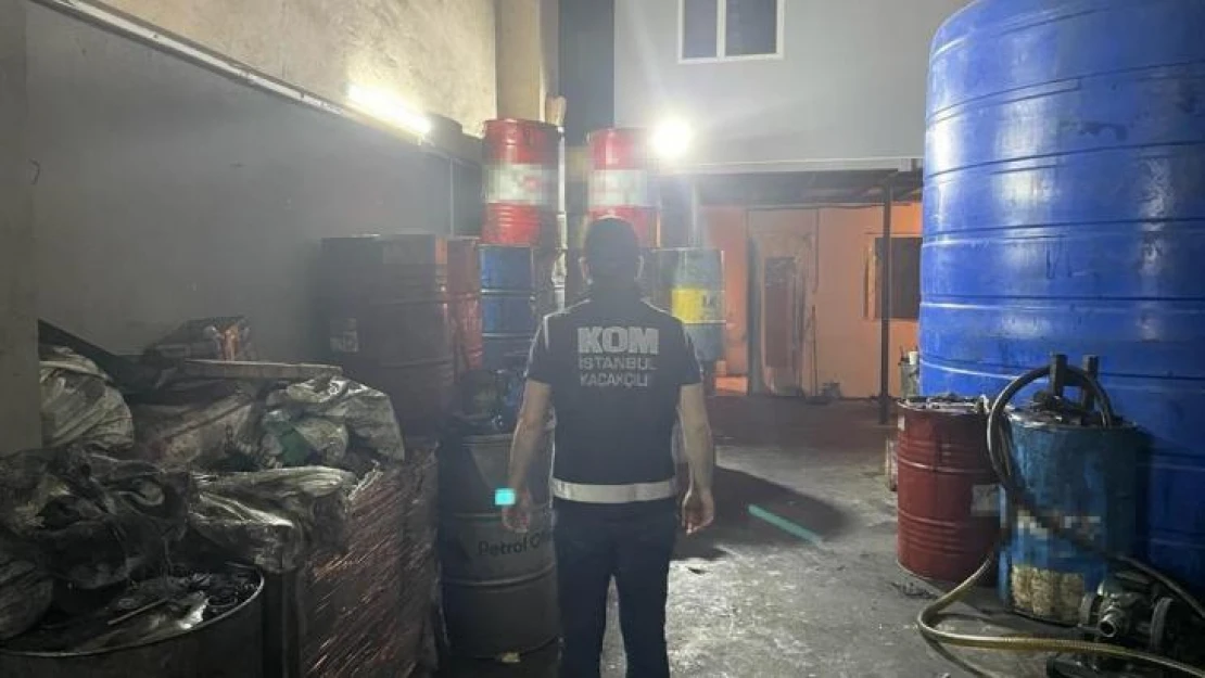 İstanbul'da kaçak akaryakıt operasyonu: 88 bin 500 litre ele geçirildi