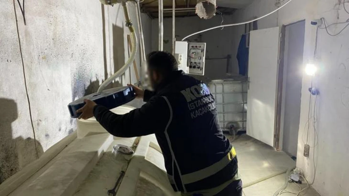 İstanbul'da sahte alkol üreticilerine baskın: 24 ton 875 litre etil alkol ele geçirildi