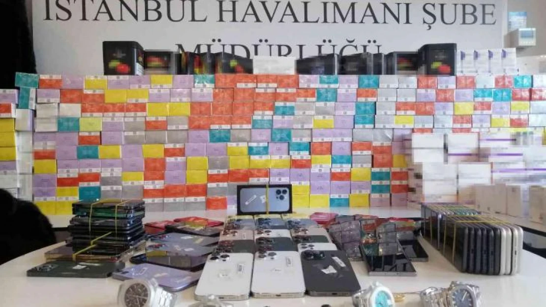 İstanbul Havalimanı'nda 26 milyon lira değerinde kaçak ürün ele geçirildi