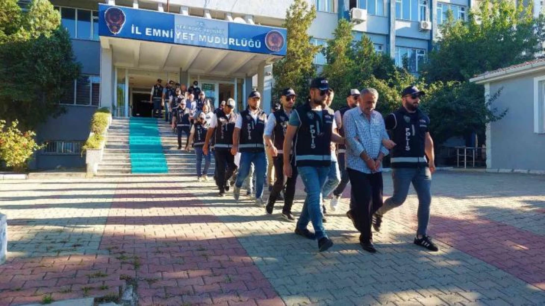 İstanbul, İzmir ve Tekirdağ'daki dev silah operasyonunda yakalanan 10 şüpheli adliyede