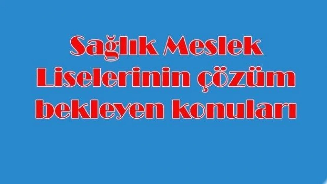 İşte Sağlık Meslek Liselerinin geleceği