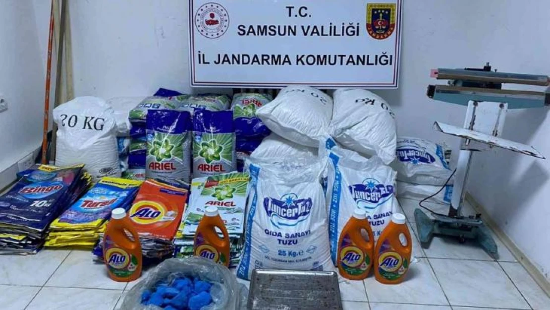 Jandarmadan sahte deterjan imalathanesine baskın