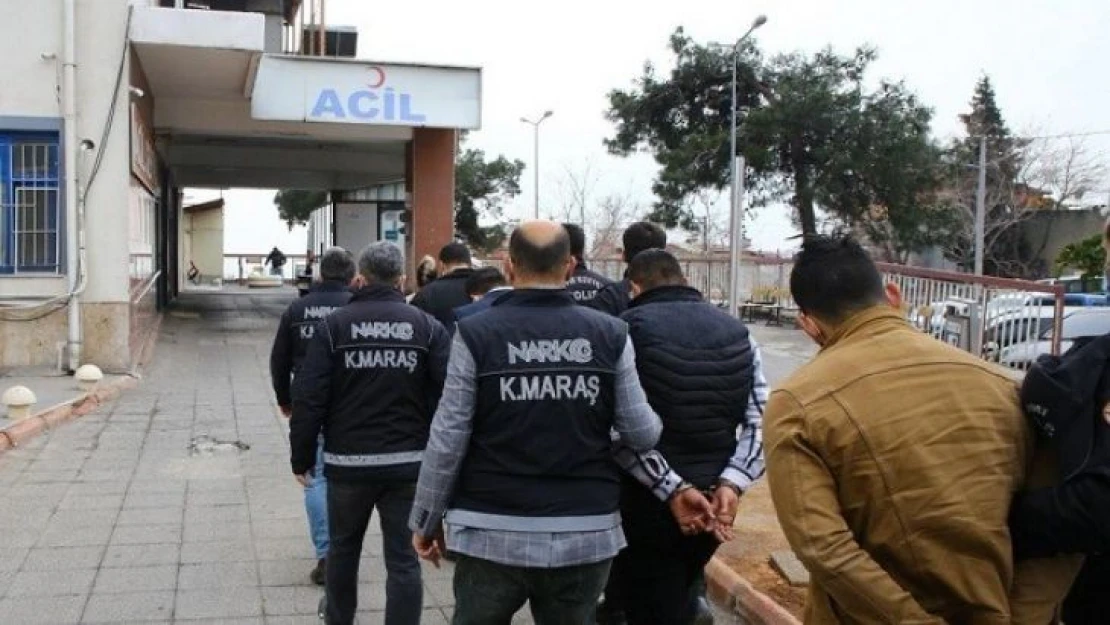 Kahramanmaraş'ta uyuşturucu tacirlerine suçüstü: 10 kişi tutuklandı