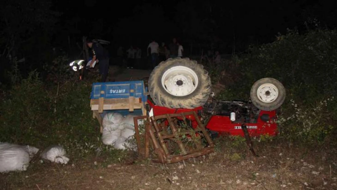 Kocaeli'de feci kaza, evlerine 50 metre kala traktör devrildi: 1 ölü, 3 yaralı