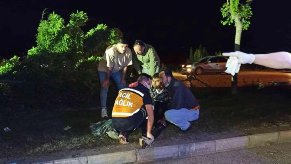 Kontrolden çıkan otomobil ağaç ve direği devirerek durabildi: 1'i ağır 5 yaralı