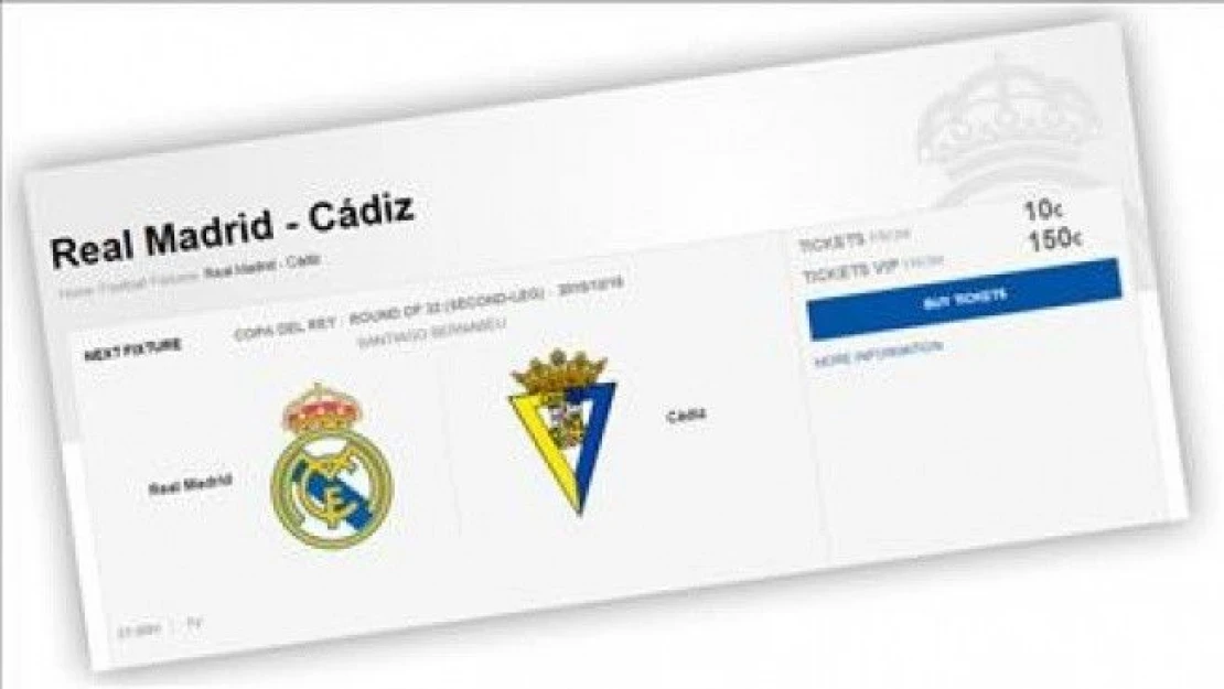 Kral Kupası'ndan ihraç edilen Real Madrid bilet satmaya devam ediyor