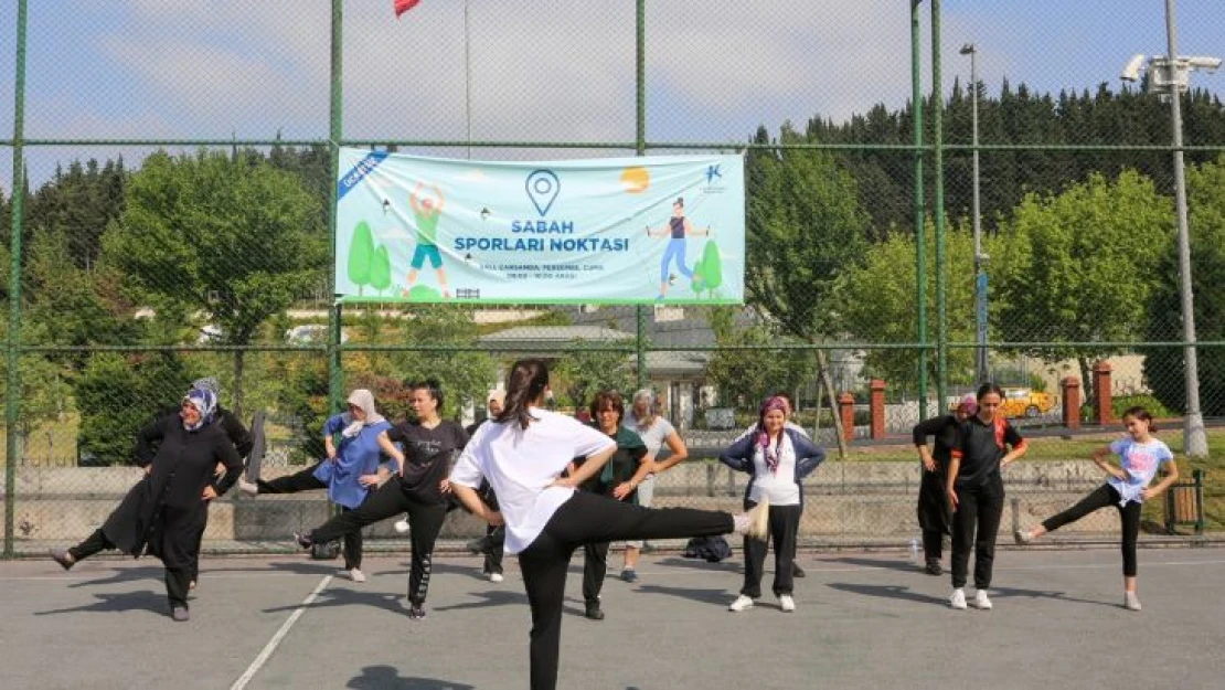 Küçükçekmeceliler, güne sabah sporuyla başlıyor