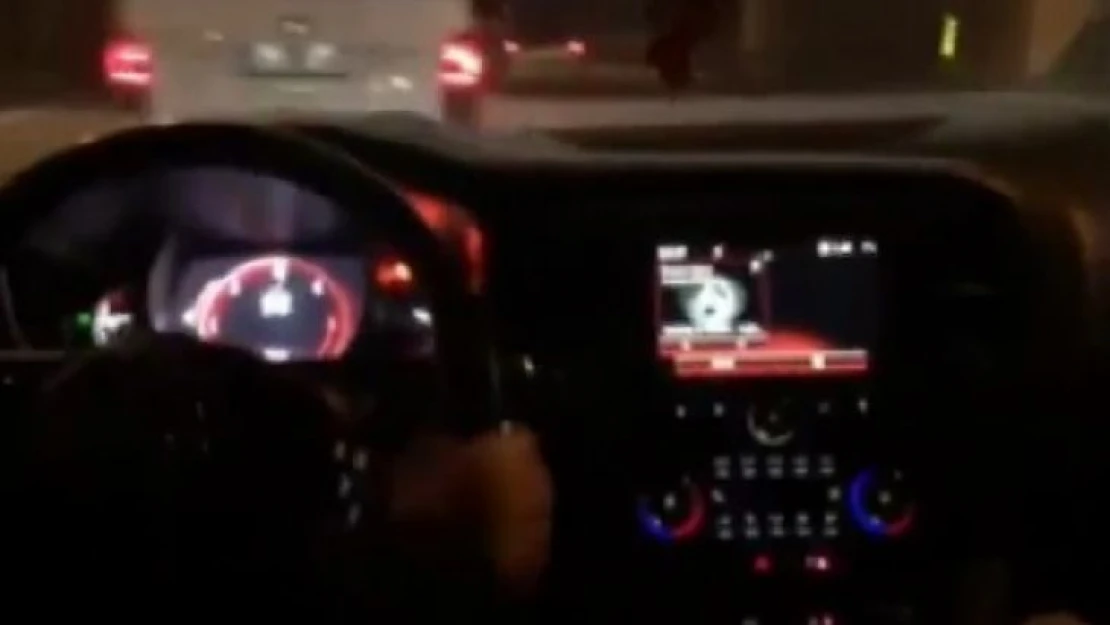 Maltepe'de makas atan sürücü o anları sosyal medyada paylaştı