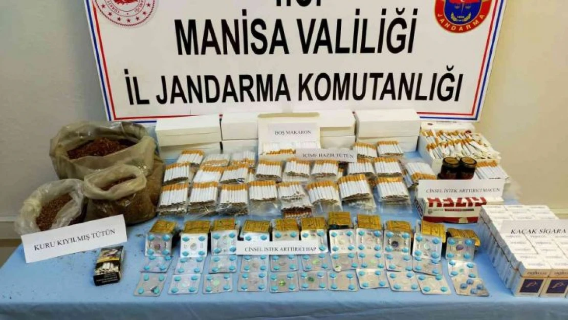 Manisa'da jandarmadan kaçak sigara operasyonu