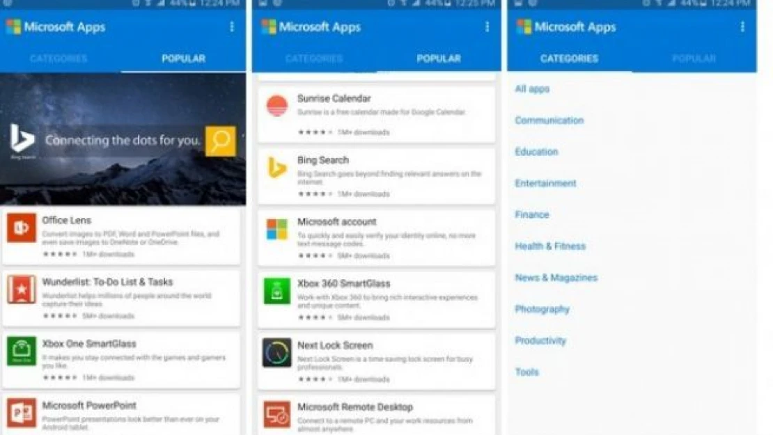Microsoft, Android'e Özel Uygulama Mağazasını Tanıttı