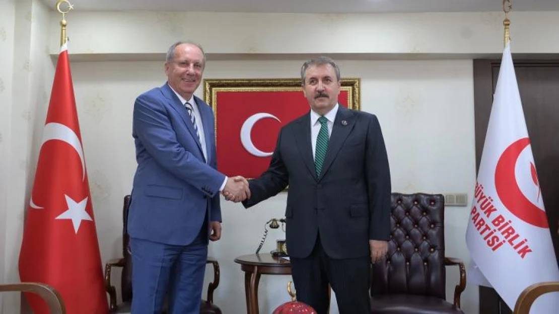 Muharrem İnce'den BBP Genel Başkanı Destici'ye ziyaret