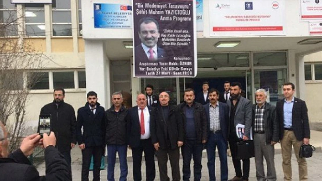 Muhsin Yazıcıoğlu yavruvatan Kıbrıs'ta anıldı