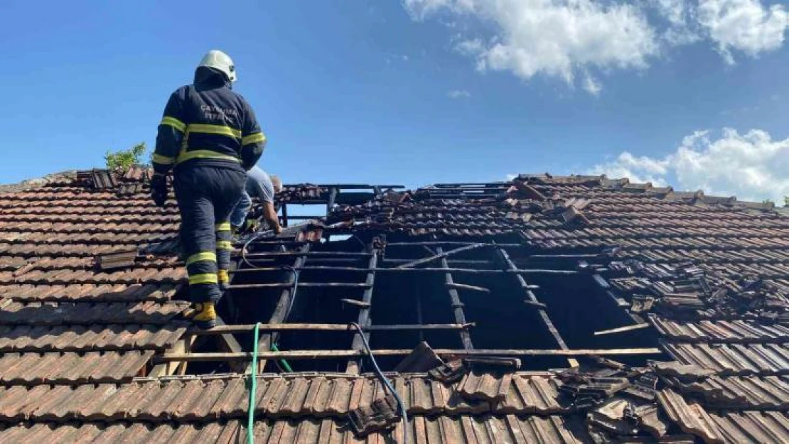 Mutfakta çıkan yangın korkuttu