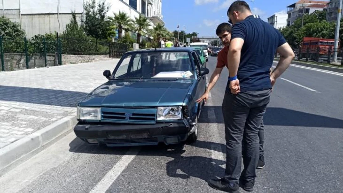 Otomobilin çarptığı bisikletli ağır yaralandı