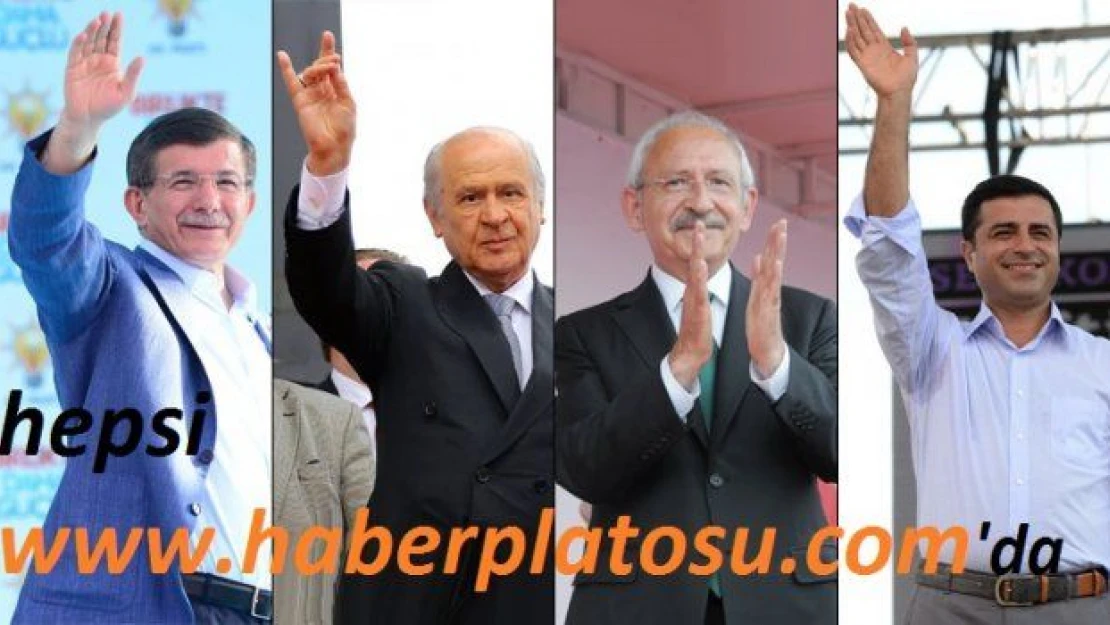 &quotPartilerin seçim öncesi son durumu"