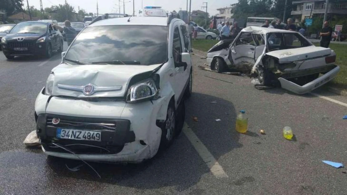 Samsun'da trafik kazası: 2 yaralı