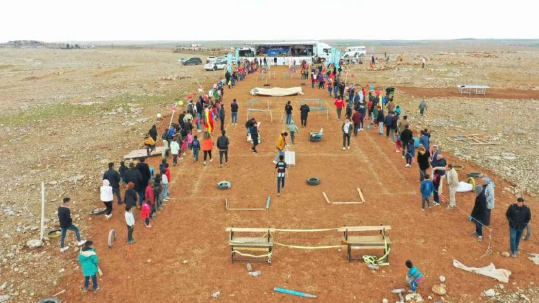 Şanlıurfa'da çocuklar survivor parkurunda yarıştı