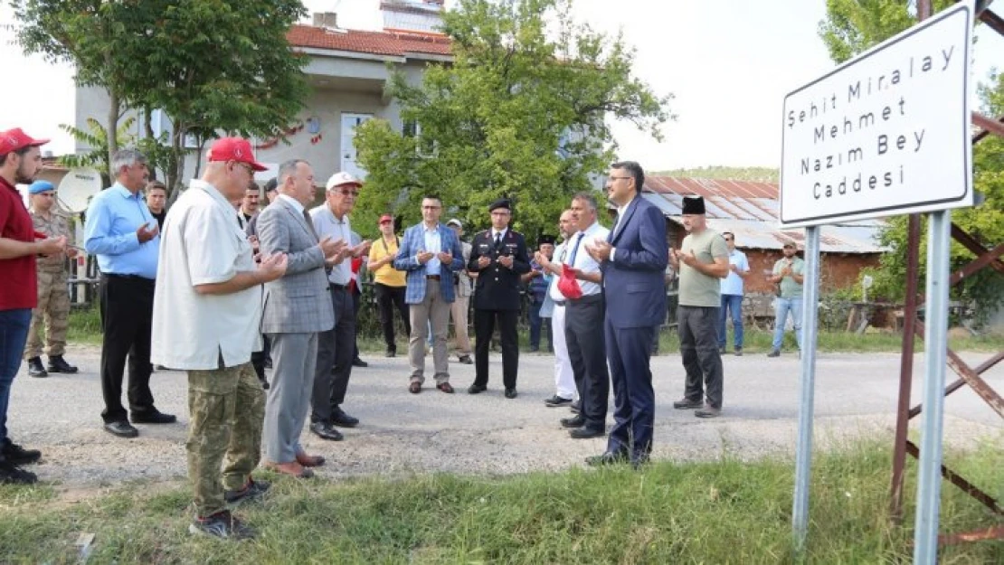 Şehit Miralay Nazım Bey, 101 yıl sonra törenle anıldı