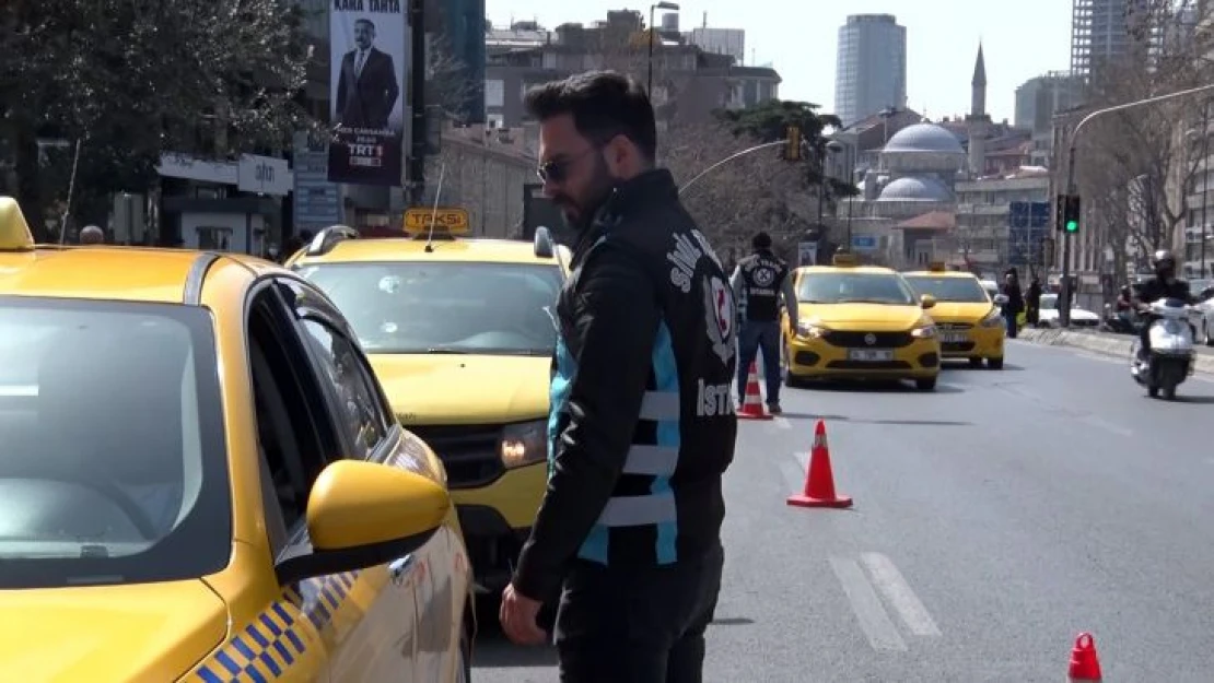 Şişli'de ticari taksi denetimi