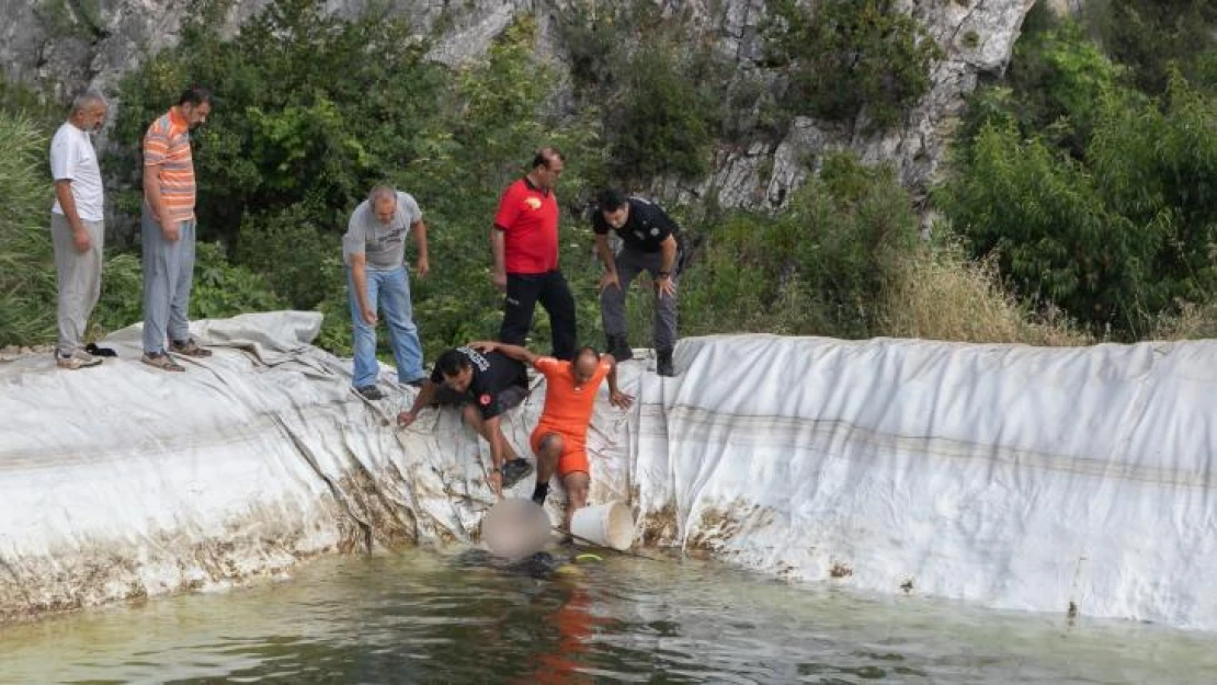 Sulama havuzuna giren çocuk boğuldu