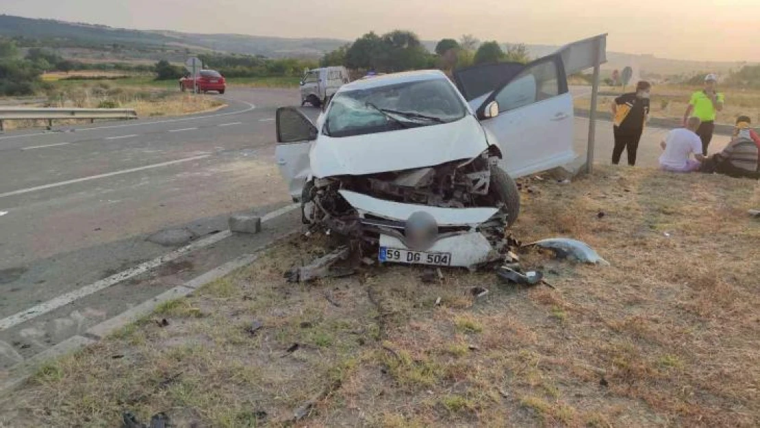 Tekirdağ'da trafik kazası: 5 yaralı