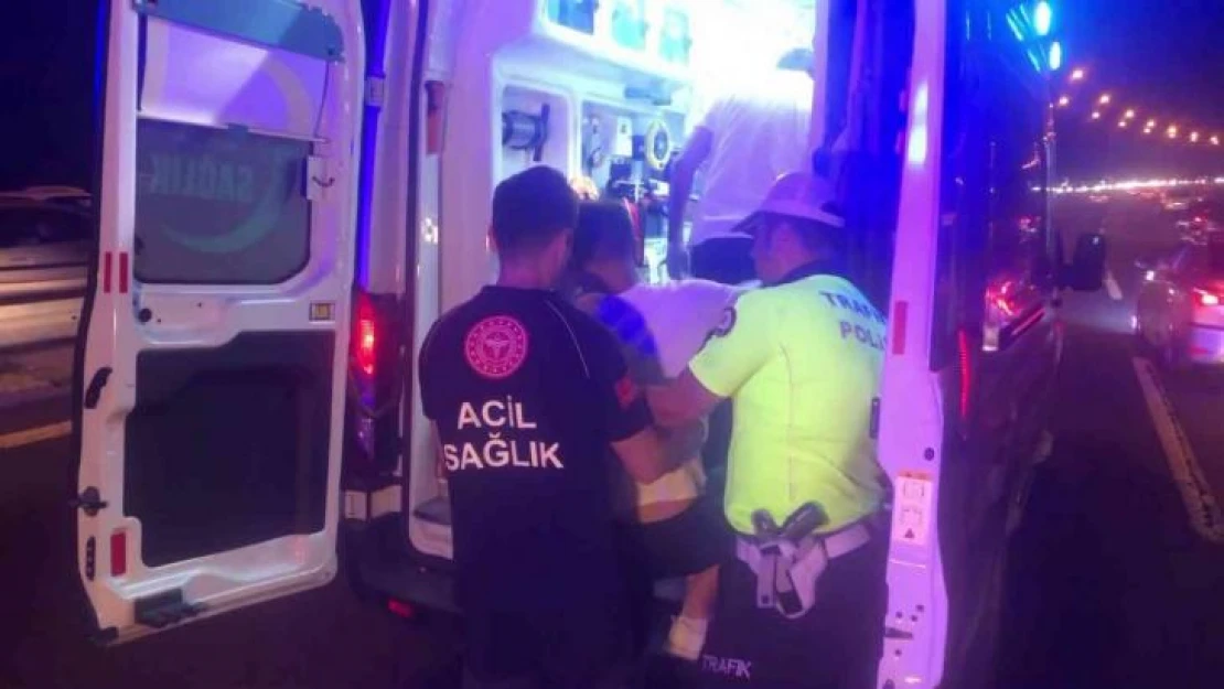 TEM'de alkollü sürücü seyir halindeki araca arkadan çarptı: 1 yaralı