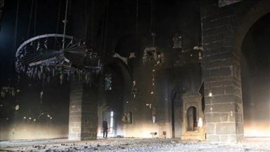 Terörün Fatihpaşa camiindeki tahribatı ortaya çıktı