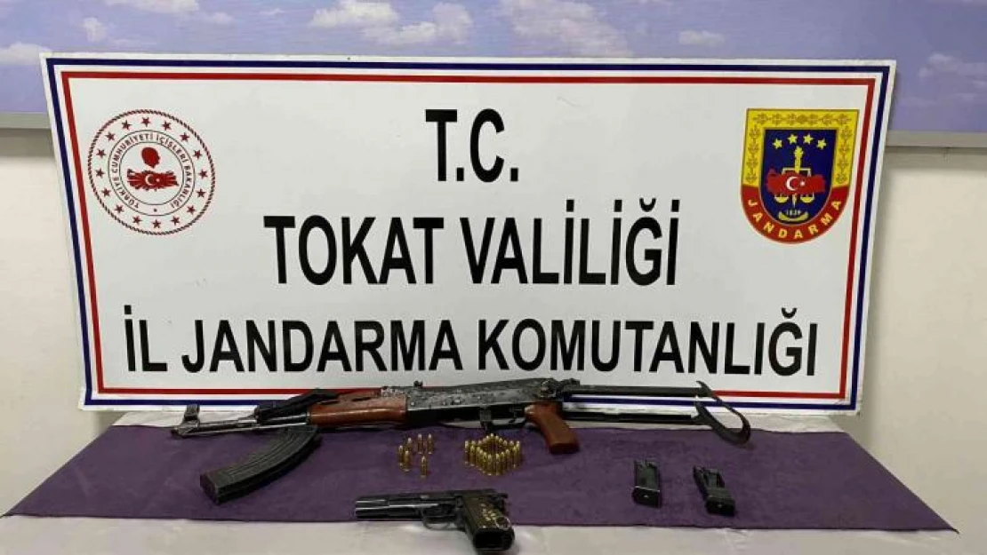 Tokat'ta kalaşnikof tüfek ele geçirildi