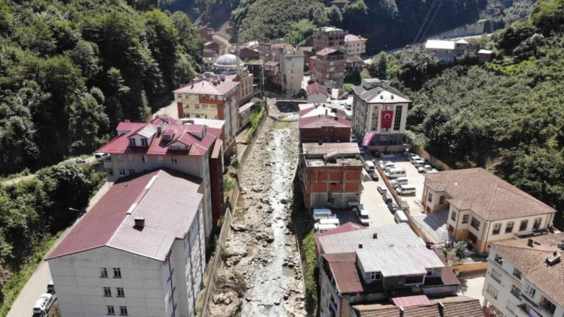 Trabzon'da dere yataklarında 446 ev sel ve taşkın riski altında